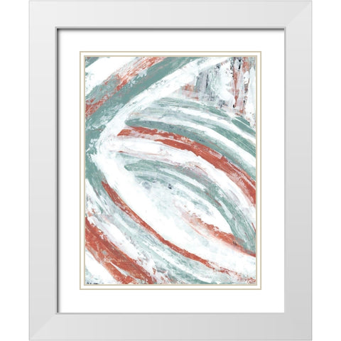 Story Arc I White Modern Wood Framed Art Print with Double Matting by Stramel, Renee W.