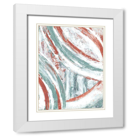 Story Arc II White Modern Wood Framed Art Print with Double Matting by Stramel, Renee W.