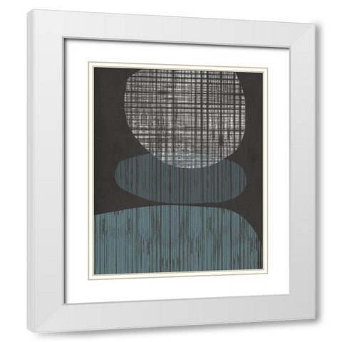 Resting Shapes I White Modern Wood Framed Art Print with Double Matting by Goldberger, Jennifer