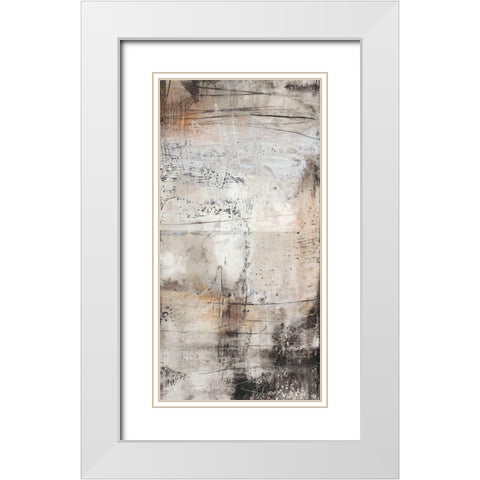 Black, White and Bronze II White Modern Wood Framed Art Print with Double Matting by Goldberger, Jennifer