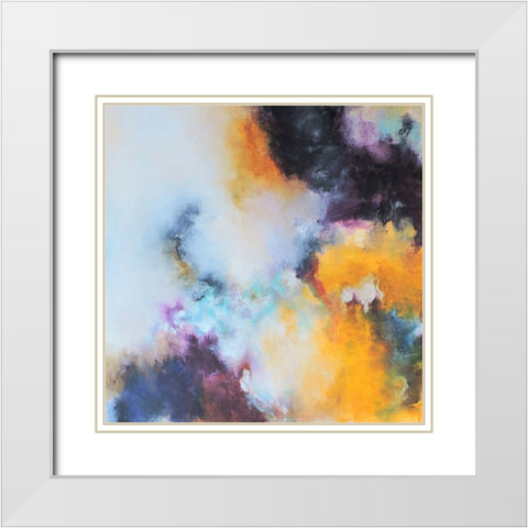 La Puerta del Cielo I White Modern Wood Framed Art Print with Double Matting by Herrera, Leticia