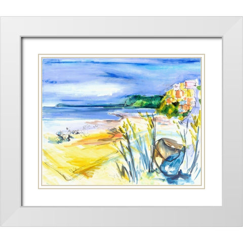 Bright Marsh II White Modern Wood Framed Art Print with Double Matting by Ferrell, Erin McGee