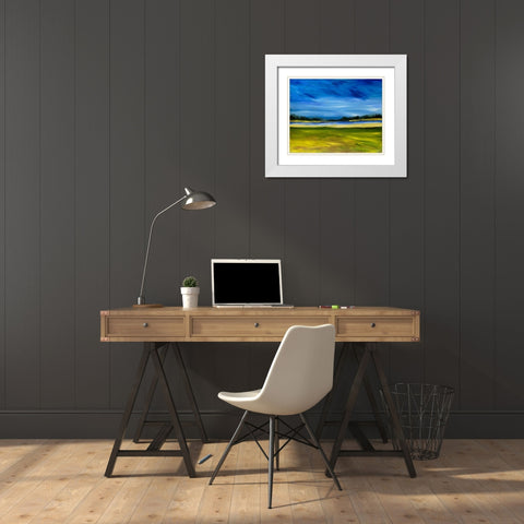 Bright Marsh III White Modern Wood Framed Art Print with Double Matting by Ferrell, Erin McGee