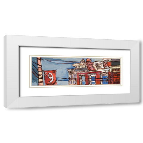 Urban Wires III White Modern Wood Framed Art Print with Double Matting by Ferrell, Erin McGee