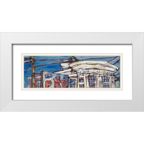 Urban Wires VI White Modern Wood Framed Art Print with Double Matting by Ferrell, Erin McGee