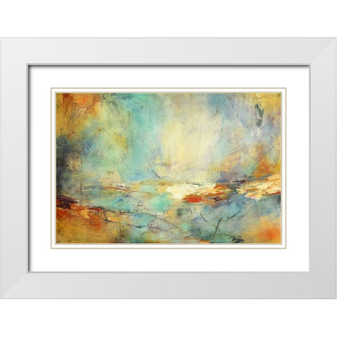Eternidad White Modern Wood Framed Art Print with Double Matting by Villarreal, Gabriela