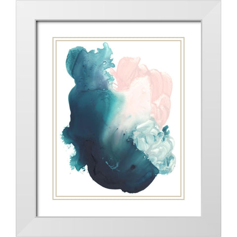 Plunge I White Modern Wood Framed Art Print with Double Matting by Parker, Jennifer Paxton