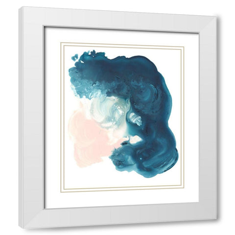 Plunge II White Modern Wood Framed Art Print with Double Matting by Parker, Jennifer Paxton