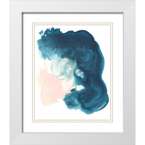 Plunge II White Modern Wood Framed Art Print with Double Matting by Parker, Jennifer Paxton