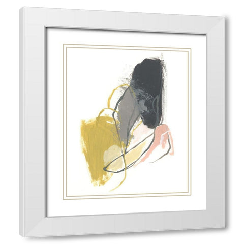 Seismic Breakdown I White Modern Wood Framed Art Print with Double Matting by Vess, June Erica