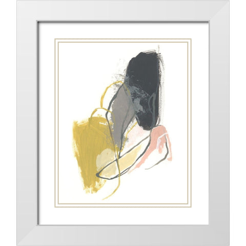 Seismic Breakdown I White Modern Wood Framed Art Print with Double Matting by Vess, June Erica