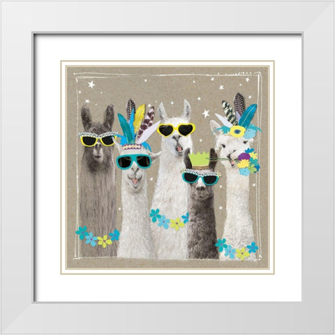 Fancy Pants Farm V White Modern Wood Framed Art Print with Double Matting by Gower, Hammond