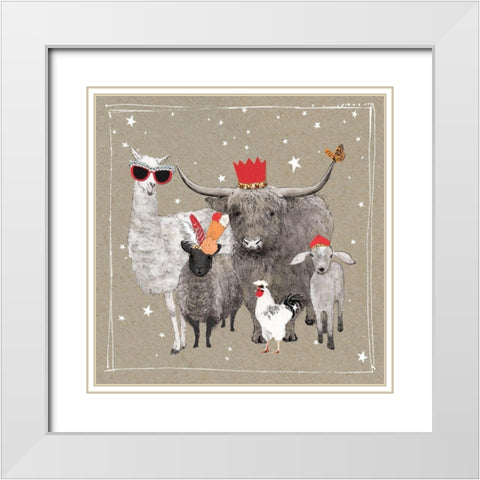 Fancy Pants Farm VIII White Modern Wood Framed Art Print with Double Matting by Gower, Hammond