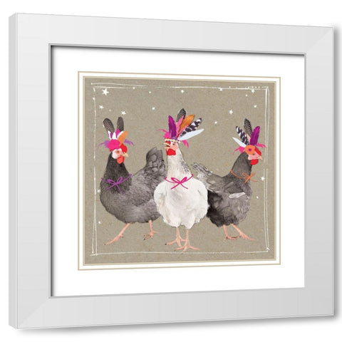 Fancy Pants Farm XI White Modern Wood Framed Art Print with Double Matting by Gower, Hammond