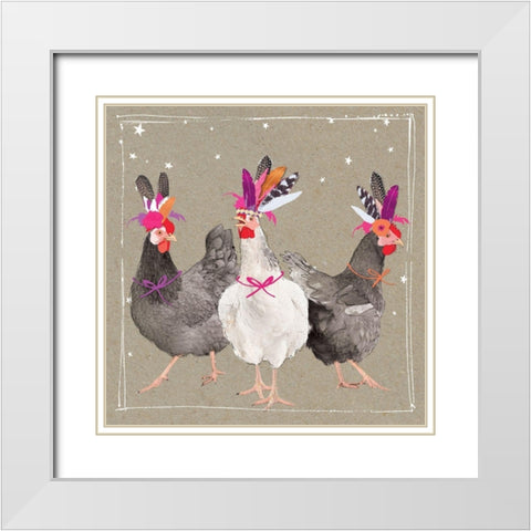 Fancy Pants Farm XI White Modern Wood Framed Art Print with Double Matting by Gower, Hammond