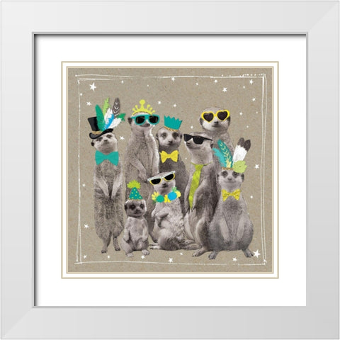Fancy Pants Zoo I White Modern Wood Framed Art Print with Double Matting by Gower, Hammond