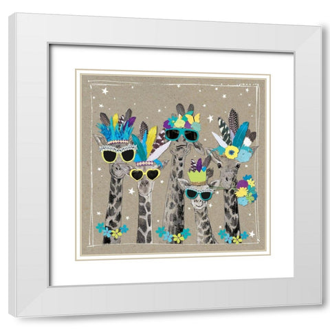 Fancy Pants Zoo IV White Modern Wood Framed Art Print with Double Matting by Gower, Hammond