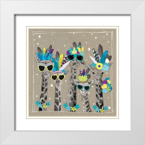 Fancy Pants Zoo IV White Modern Wood Framed Art Print with Double Matting by Gower, Hammond