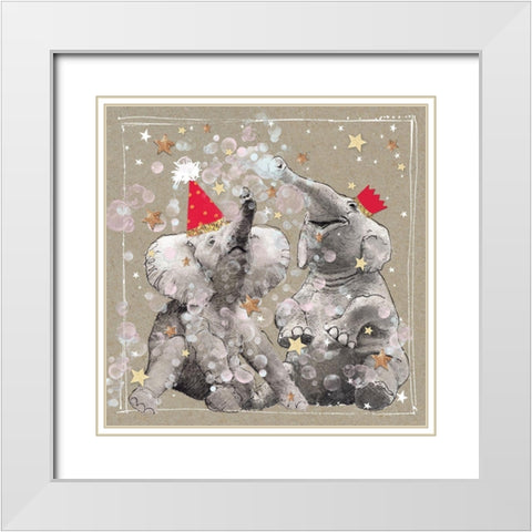 Fancy Pants Zoo VII White Modern Wood Framed Art Print with Double Matting by Gower, Hammond