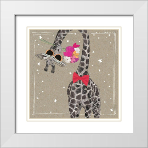 Fancy Pants Zoo VIII White Modern Wood Framed Art Print with Double Matting by Gower, Hammond