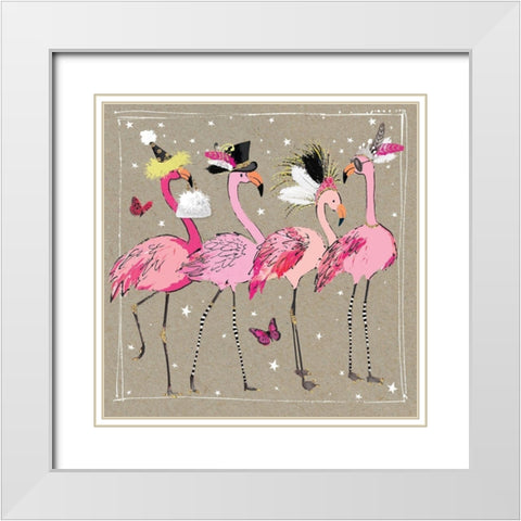 Fancy Pants Bird II White Modern Wood Framed Art Print with Double Matting by Gower, Hammond