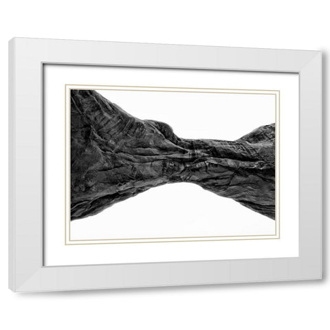 Desert Arches V White Modern Wood Framed Art Print with Double Matting by Guthrie, Jenna