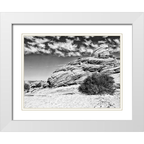 Canyon Lands II White Modern Wood Framed Art Print with Double Matting by Guthrie, Jenna