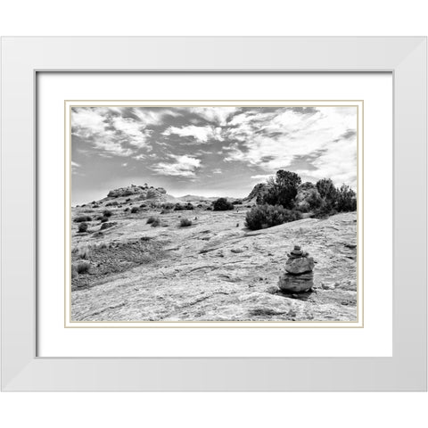 Canyon Lands III White Modern Wood Framed Art Print with Double Matting by Guthrie, Jenna