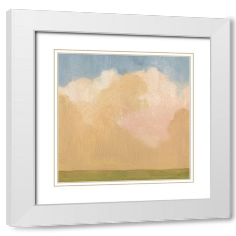 Evening Plane I White Modern Wood Framed Art Print with Double Matting by Scarvey, Emma