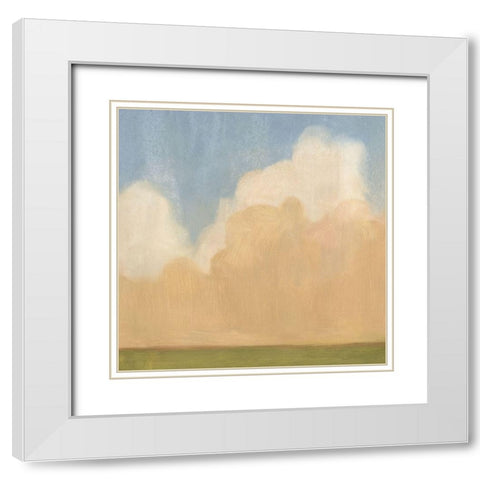 Evening Plane II White Modern Wood Framed Art Print with Double Matting by Scarvey, Emma