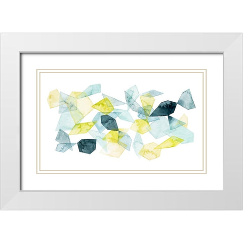 Seaglass Abstract I White Modern Wood Framed Art Print with Double Matting by Popp, Grace