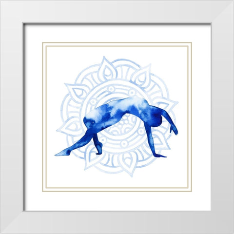 Yoga Flow V White Modern Wood Framed Art Print with Double Matting by Popp, Grace