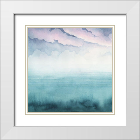 Dusk on the Bay I White Modern Wood Framed Art Print with Double Matting by Popp, Grace