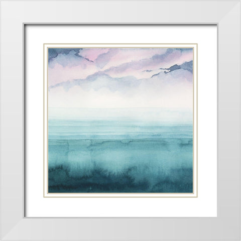 Dusk on the Bay II White Modern Wood Framed Art Print with Double Matting by Popp, Grace