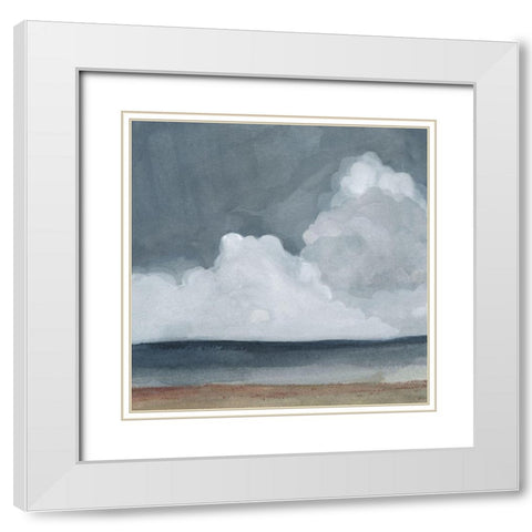 Cloud Landscape I White Modern Wood Framed Art Print with Double Matting by Scarvey, Emma