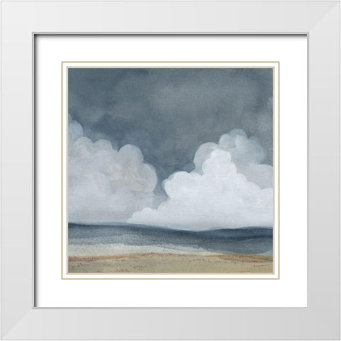 Cloud Landscape II White Modern Wood Framed Art Print with Double Matting by Scarvey, Emma