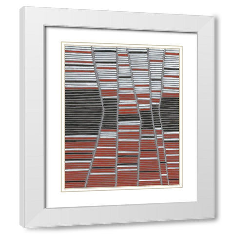 Recursion II White Modern Wood Framed Art Print with Double Matting by Lam, Vanna
