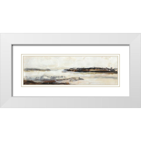 Joyful Horizon II White Modern Wood Framed Art Print with Double Matting by Bramma, Lila