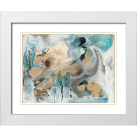 New Vision II White Modern Wood Framed Art Print with Double Matting by Bramma, Lila
