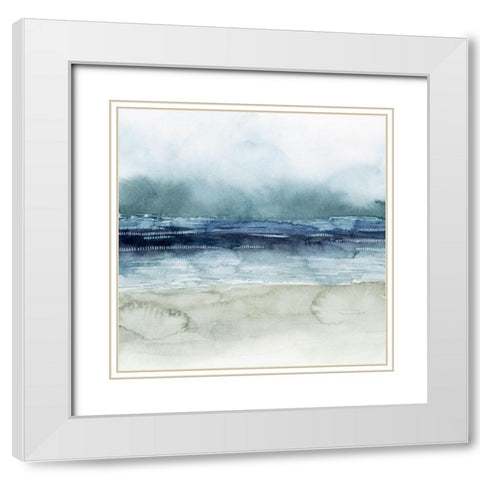 Mariners Mist I White Modern Wood Framed Art Print with Double Matting by Popp, Grace