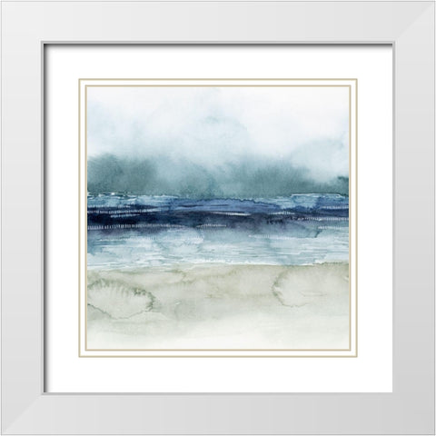 Mariners Mist I White Modern Wood Framed Art Print with Double Matting by Popp, Grace