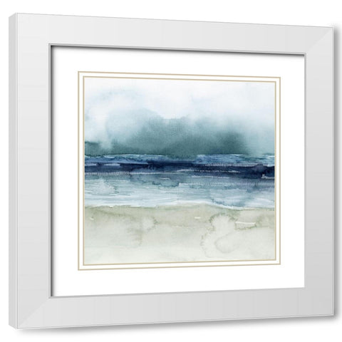 Mariners Mist II White Modern Wood Framed Art Print with Double Matting by Popp, Grace