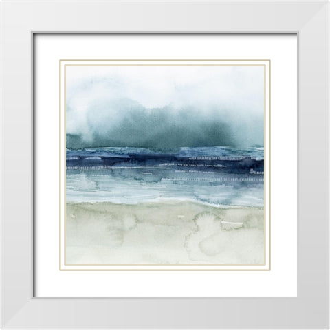 Mariners Mist II White Modern Wood Framed Art Print with Double Matting by Popp, Grace