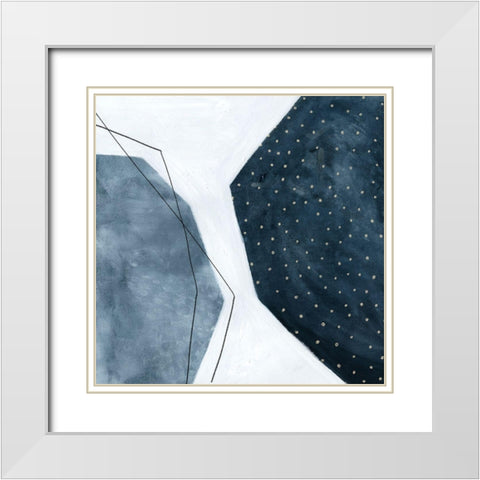 Adjacent Abstraction II White Modern Wood Framed Art Print with Double Matting by Scarvey, Emma
