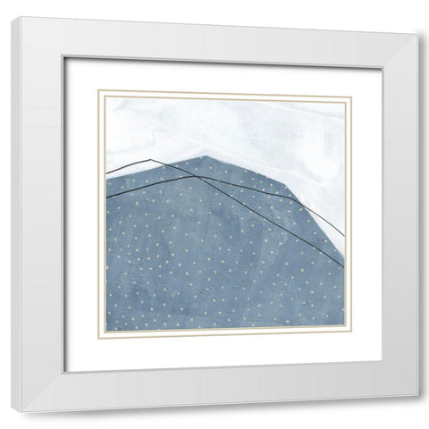 Adjacent Abstraction III White Modern Wood Framed Art Print with Double Matting by Scarvey, Emma