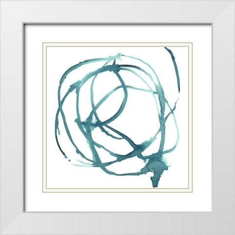 Dizzy II White Modern Wood Framed Art Print with Double Matting by Parker, Jennifer Paxton