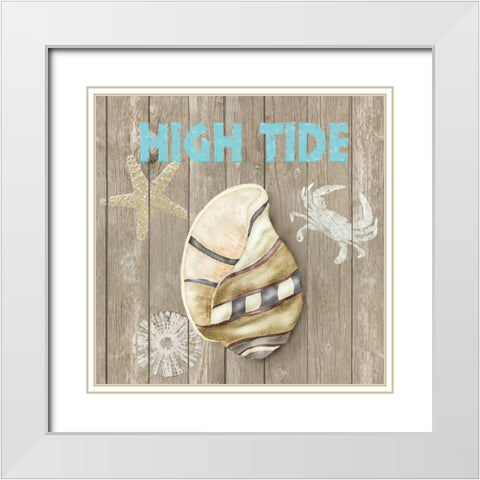 High Tide Shoreline I White Modern Wood Framed Art Print with Double Matting by Reynolds, Jade