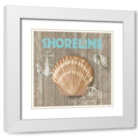 High Tide Shoreline II White Modern Wood Framed Art Print with Double Matting by Reynolds, Jade