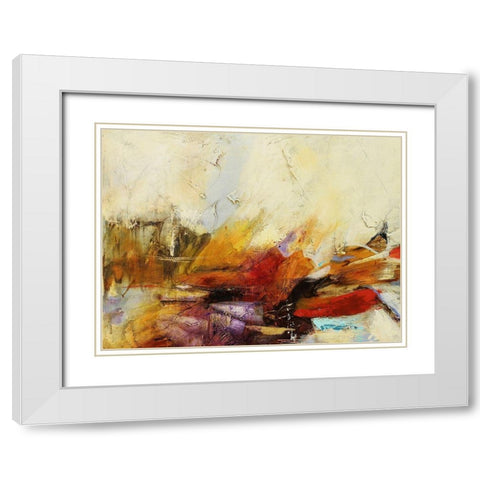 Feteen II White Modern Wood Framed Art Print with Double Matting by Villarreal, Gabriela