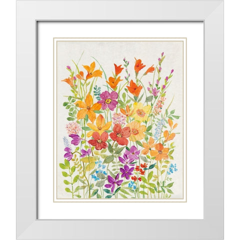 Hot Summer Mix I White Modern Wood Framed Art Print with Double Matting by OToole, Tim
